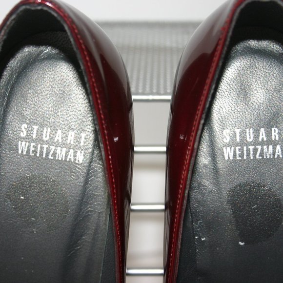 Stuart Weitzman Deep Red Spike Heel Platform J-893 - Picture 8 of 8